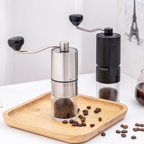 Manual Coffee Grinder with Hand Crank Travel Coffee Bean Stainless Steel Grin... - Picture 8 of 9