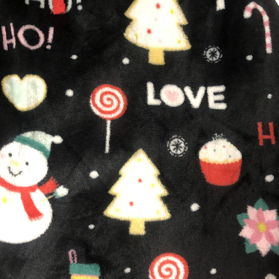 Damas Vacaciones Navidad Ropa de dormir Joggers 2X Pantalón de felpa Acogedor Cálido Festivo Nuevo con etiquetas Foto 3 de 4