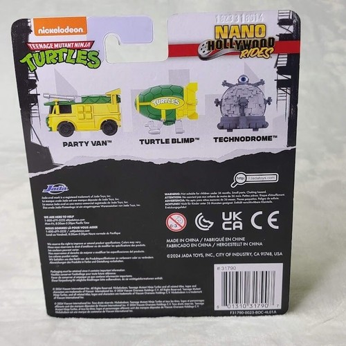 Teenage Mutant Ninja Turtles Nano Hollywood Rides Die Cast dirigibile furgone tecnodromo - Foto 3 di 7