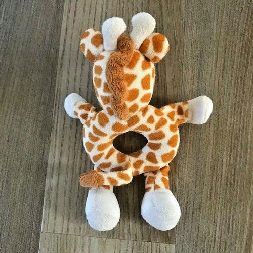 Menge 2 Baby Kleinkind Rasseln Spielzeug Giraffe Zebra Weich Plüsch - Bild 6 von 6