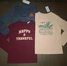 NEW LOT OF 3 BOYS CAT  JACK LONG SLEEVED T-SHIRTS SIZE M 8