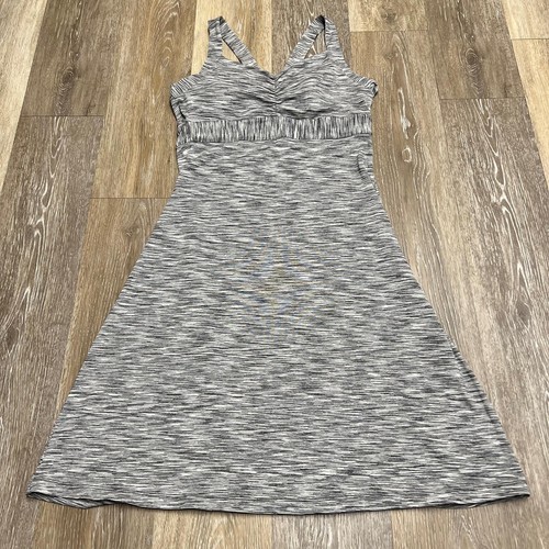 PRANA Sweetheart Neck Empire Waist Gray Casual Sundress Women's Size Small - Picture 5 of 12