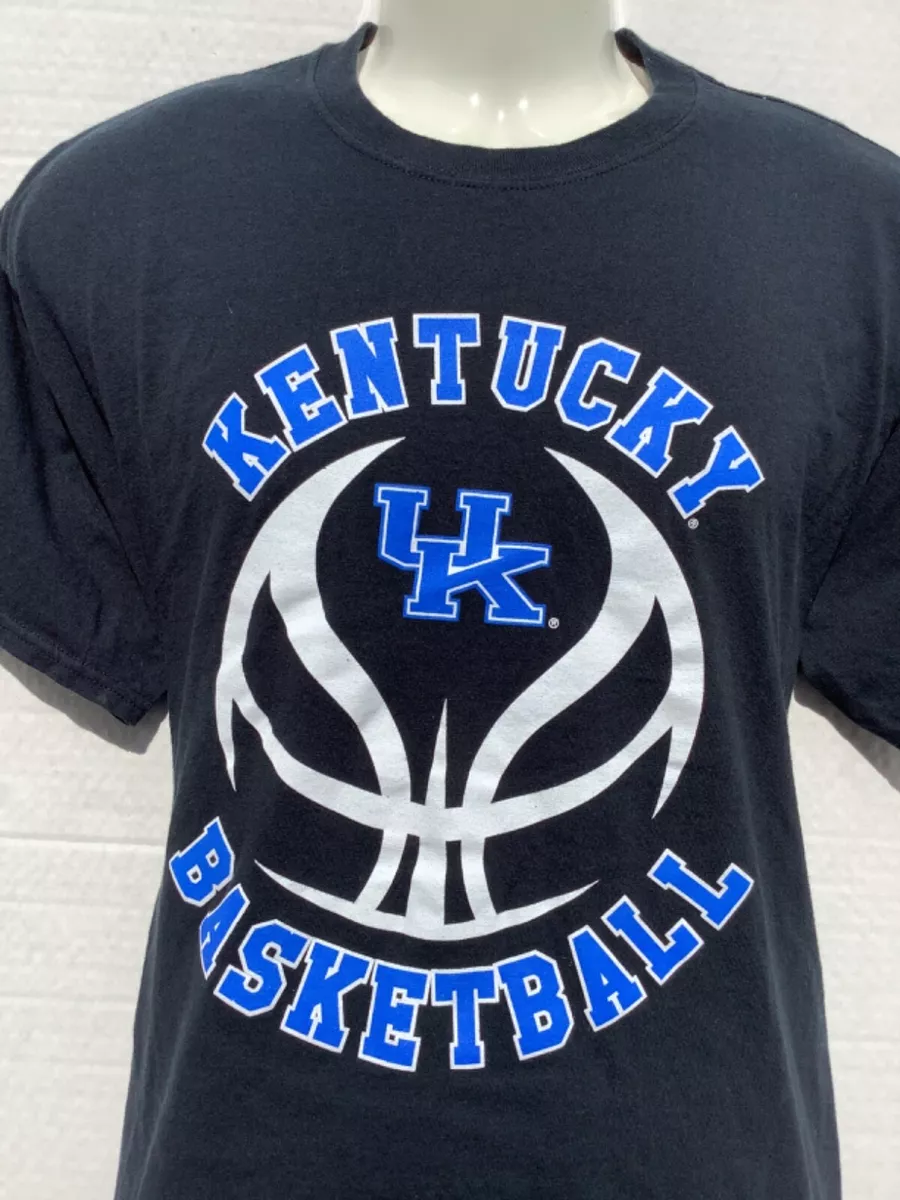 University of Kentucky WILDCATS black T-Shirt Size L large UK Basketball