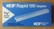 EF Rapid 5/16" Staples High Tensile Strength 50 Sheet Capacity 5000 Box - NEW