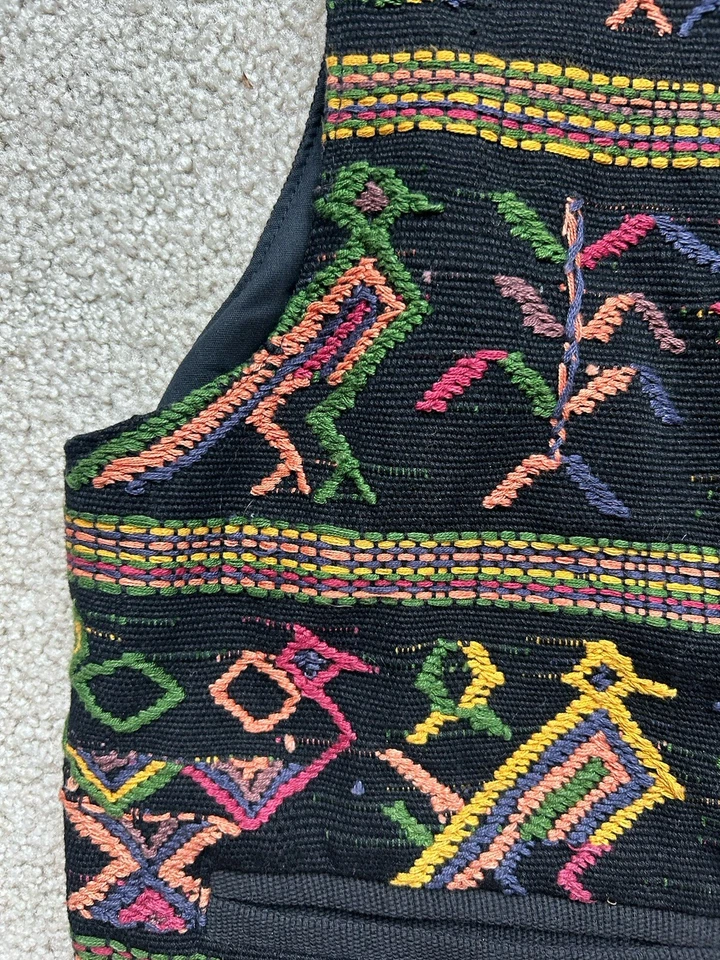 Chaleco Western Vintage Catalina Original Bordado Cottagecore Abuela S Botón Foto 3 de 4