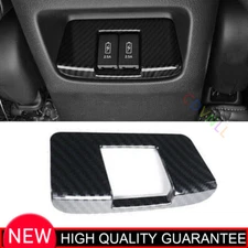 For Honda CRV CR-V 2017-22 Carbon Fiber Rear USB Socket Switch Frame Trim Cover