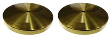 HERMLE, URGOS, AND KIENINGER WEIGHT SHELL END CAP SET 60MM BRUSHED/POLISHED