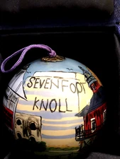 Seven Foot Knoll Lighthouse Series Glass Ornament Global Village Glass Studios