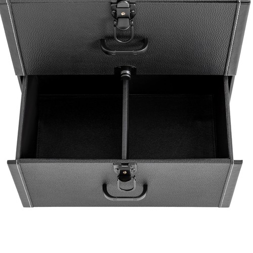 Valigetta treno rotante trolley alluminio organizer cosmetico professionale scatola con cassetto - Foto 19 di 22