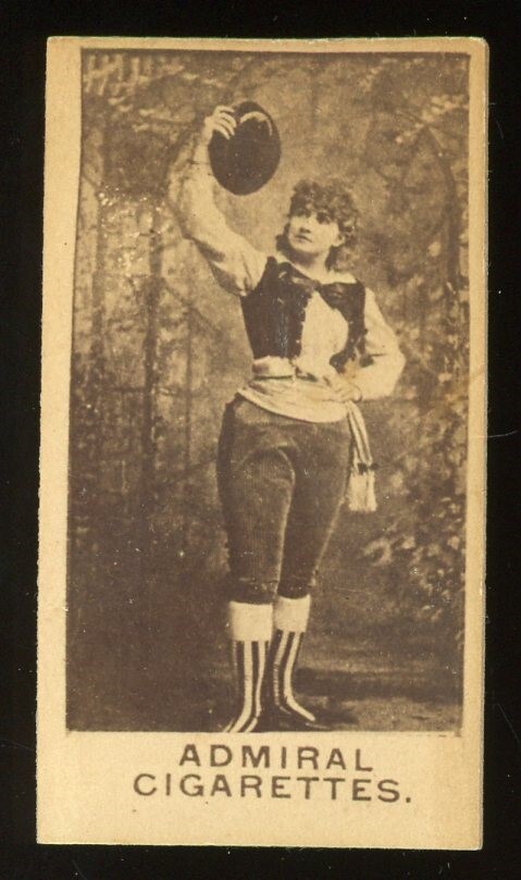 1880s N392 Admiral Tobacco Cigarettes Actresses #162 Female Subject