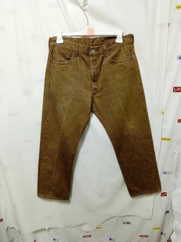 JEANS VINTAGE LEVI'S 501XX DA UOMO, COLORE MARRONE, TAGLIA W36 | eBay