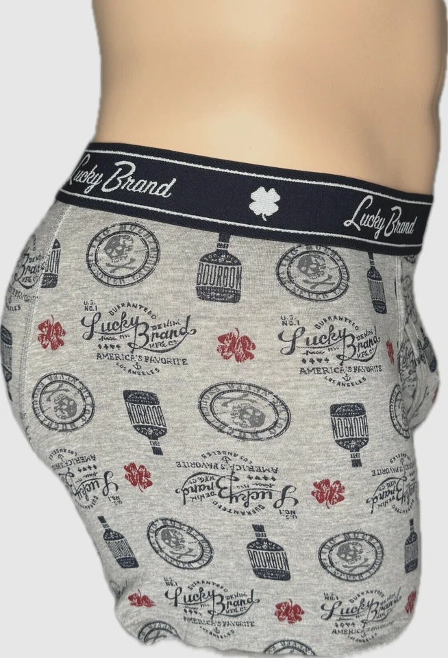Calzoncillo boxer elástico Lucky Brand para hombre ALGODÓN TALLA M ropa interior SIN ETIQUETAS Foto 2 de 3