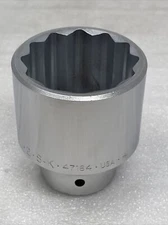 2” SK Hand Tools 3/4” Drive, 12 Point, SAE Chrome Socket USA Made, New, 47164