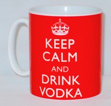 Keep Calm And Drink Vodka Mug Can Personalise Great Tonic Coke Party Booze Gift