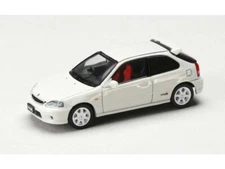 Honda Civic Type R (EK9) – White 1:64 Scale Model - Hobby Japan HJDM001-1