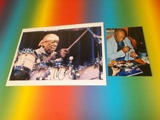 Billy Cobham Jazz Drummer  signed autograph Autogramm 8x11 inch foto in person