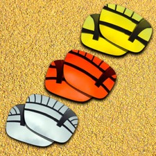 3 Sets Lenses Replacement for-Oakley Holbrook XL Polarized-Silver Red Golden