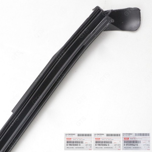 Fits Isuzu D-Max Dmax 2003 08 10 Set Front Windshield Reveal Molding Seal Rubber - Picture 6 of 9