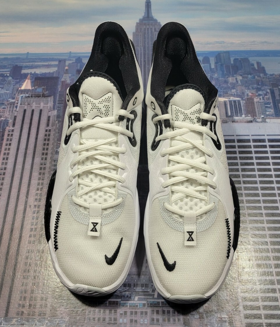 Size 8.5 - Nike PG 5 TB White Black for sale online | eBay