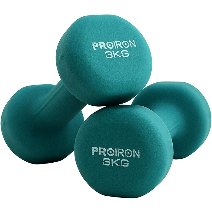 PROIRON Neoprene Coated 3kg Dumbbells UK
