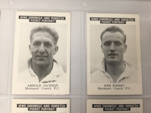 News Chronicle And Dispatch Stockport County c1955 Full Set of 17 Player Cards - Picture 4 of 14