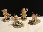 Lot of 4 2007 Faerie Glen Fairy Figurine Terraven Levawhisper Mirosun +Nib (65B)