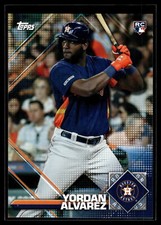 Yordan Alvarez 2020 Topps Heritage 2020 MLB Sticker Collection Preview Card #2