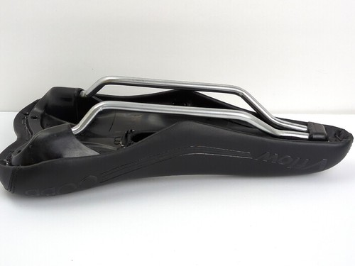 COBB V-FLOW Bicycle Saddle, Hollow Chro-Moly Seat Rail, All Black Lettering-NEW! - Picture 8 of 9
