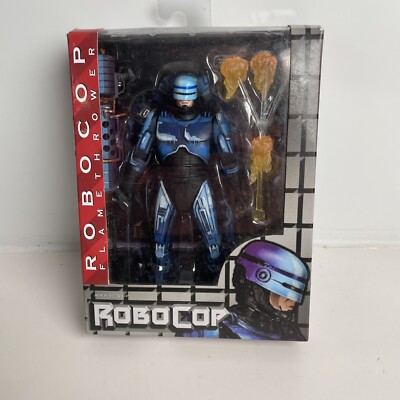 ROBOCOP NECA FLAMETHROWER (From Vs. Terminator NES) Factory Sealed Toy Figure