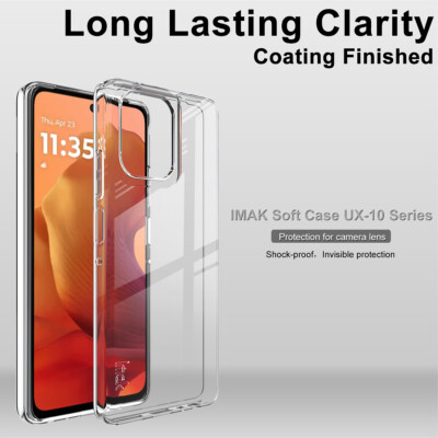IMAK For Motorola Moto G Power (2025), Luxury Transparent Soft Rubber Case Cover