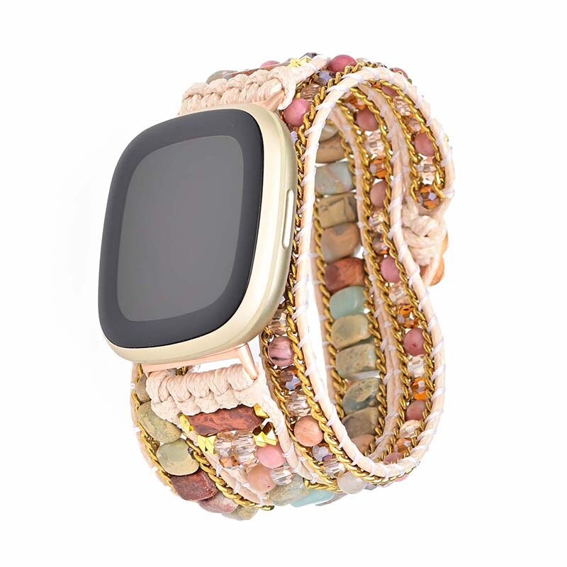 Bohemian Bead Watch Band for Fitbit Versa 3/Sense Replacement Strap