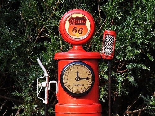 Handmade Tin Phillips 66 Previsible Clock Face Gas Station Pump Model- Tinplate - Picture 4 of 11
