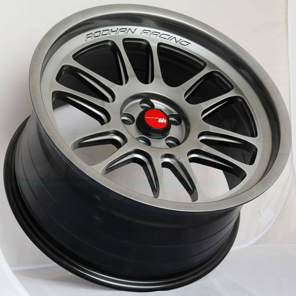 aodhan 18インチ ホイール pcd100 2本のみ 18 Inch Aodhan Ah07 Hyper Black Wheels 18x8.5 +35 / 18x9.5 +30