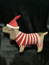 Dog Dachshund Christmas Pillow- Super Adorable 