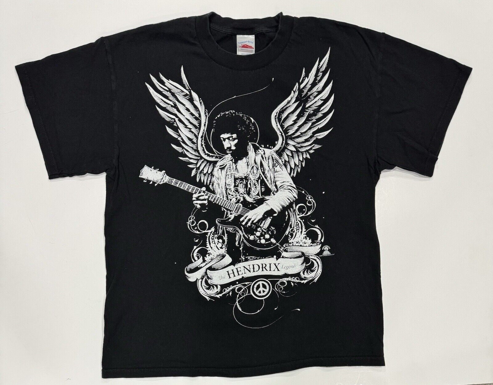 Vintage Jimi Hendrix Wings T Shirt 2007 Black Siz… - image 1
