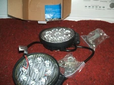 NEW PAIR OF NILIGHT LED 4.5 INCH ROUND 27W SPOT WORK FOG LIGHT WITH S/S BRACKETS