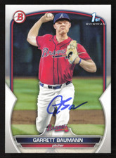 Garrett Baumann Signed Autograph 2023 Bowman Draft #BD-172 Atlanta Braves 6