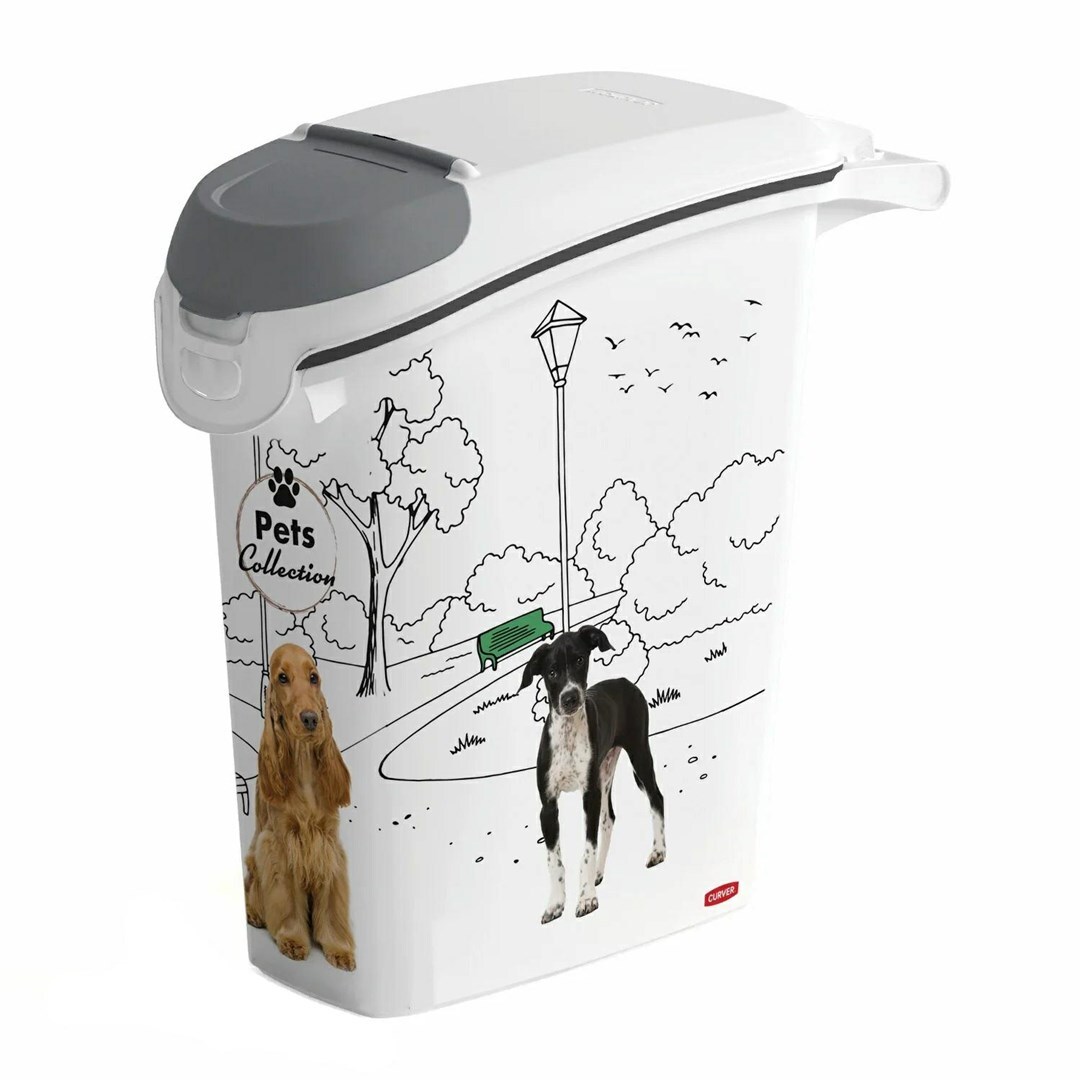 3253924836782 Curver Pet Life Dog Food Container, 10 kg White CURVER