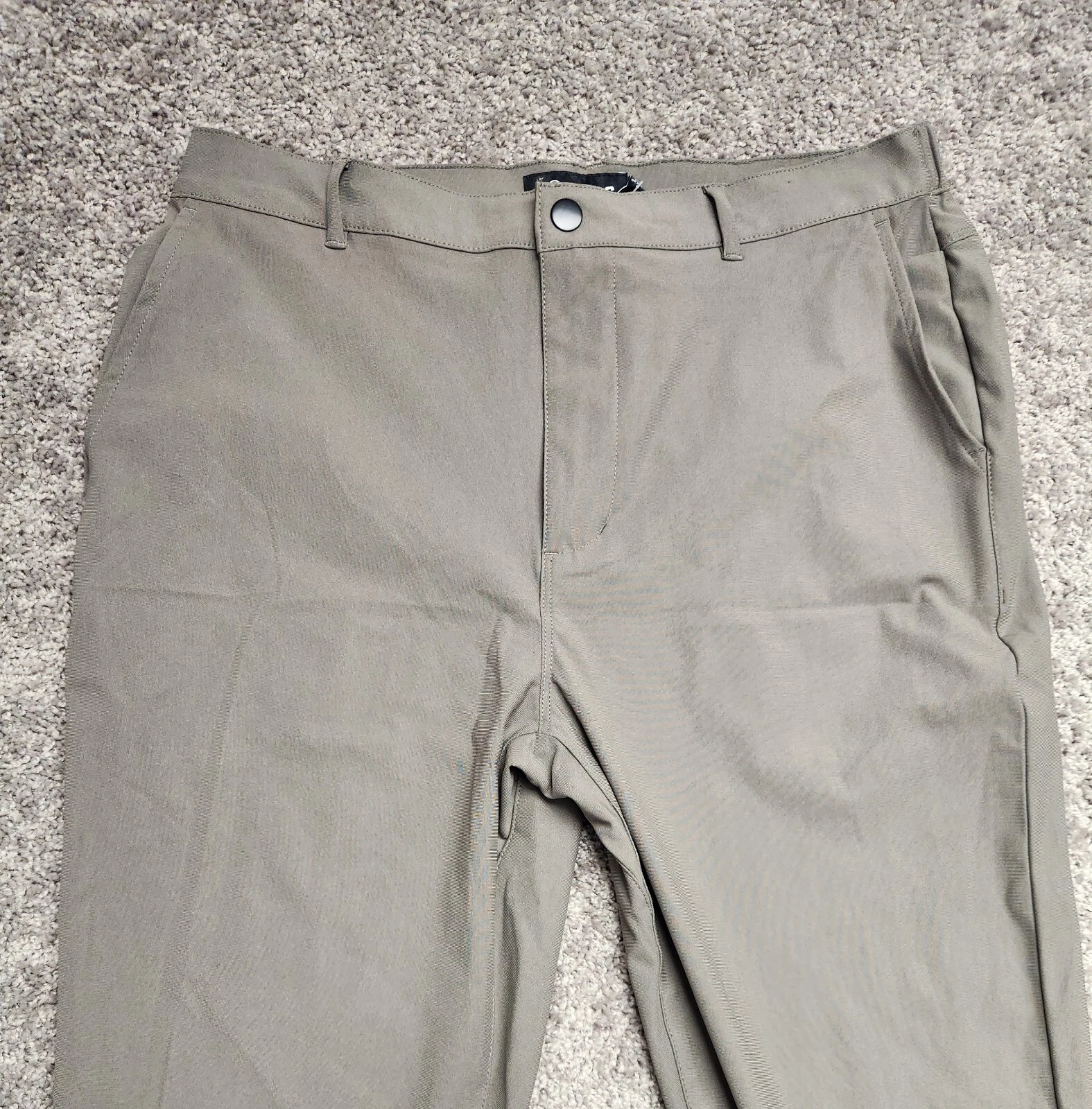 NWT Cuts Men's XL Tan Polyester Straight Leg Stretch Chino Joggers