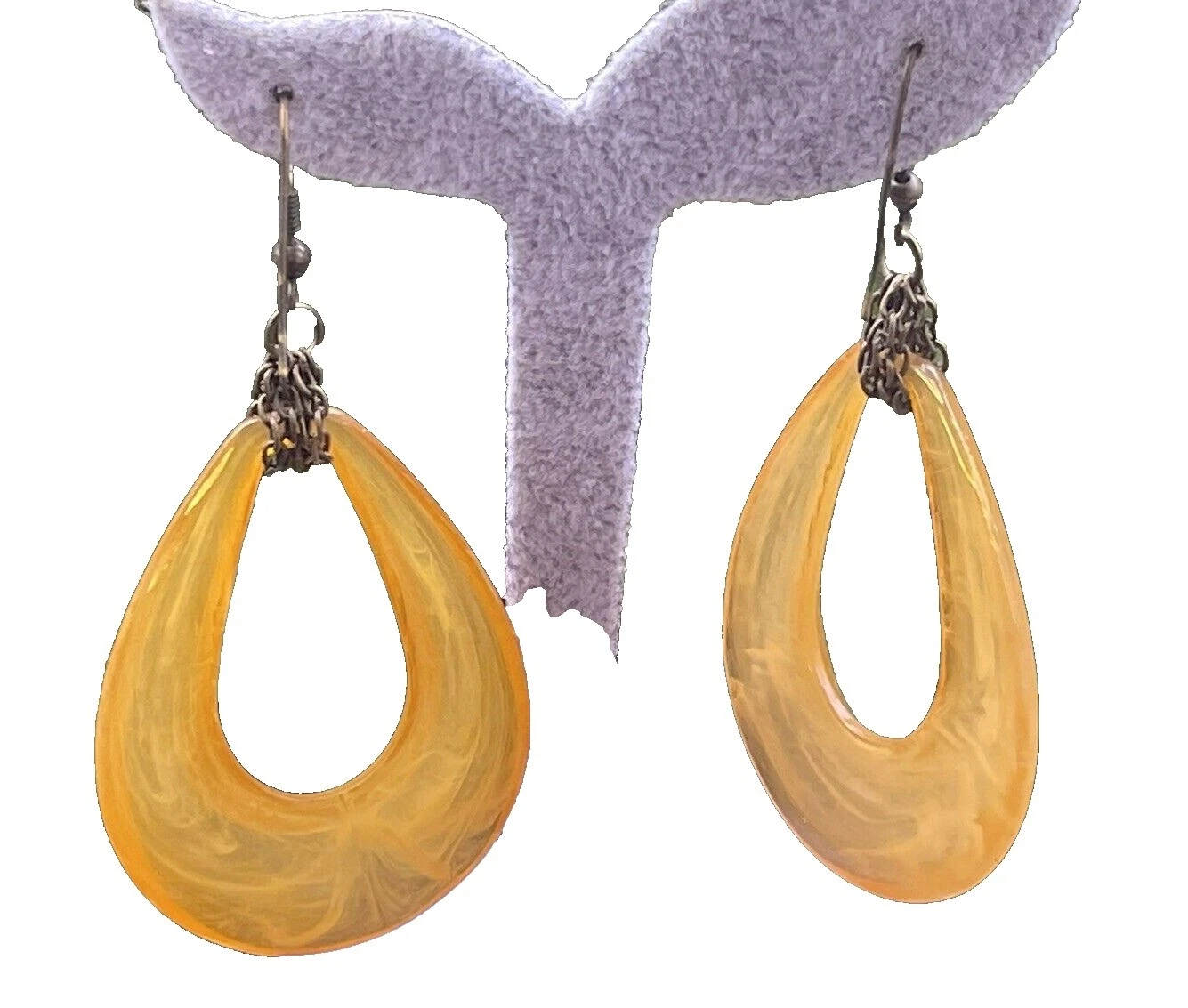 Pendientes de Moda de bronce de Lucite