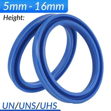 Oil Seal Rings UN/UNS/UHS PU U-cup Piston Hydraulic Rod Height 5-16mm Universal