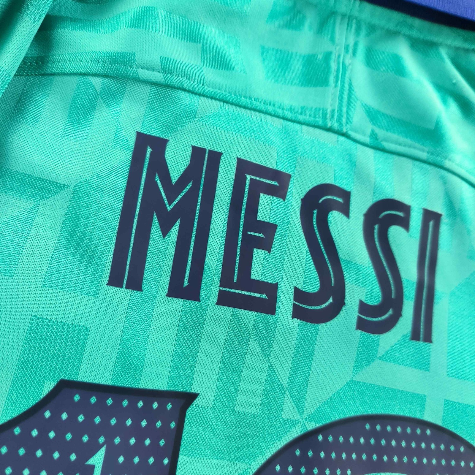 FC Barcelona 2019-20 Nike third UCL Lionel Messi football jersey shirt size S