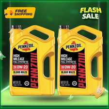 [FASH SALE] Pennzoil High Mileage Full Synthetic 0W-20 Motor Oil 5 Quart 2 Pack 18.38 per gallon
