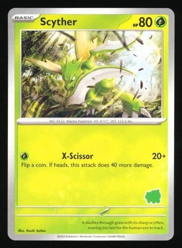 2023 POKEMON TCG MY FIRST BATTLE BULBASAUR DECK STAMPED - SCYTHER