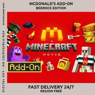 Minecraft McDonalds Add-On | Bedrock Edition | Fast Delivery | MC | World Skin