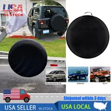 DIY Spare Tire Cover Trailer Wheel Tyre Protector Against Sun Rain Black Durable