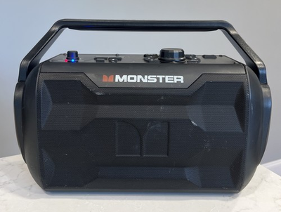 #ad #ad Monster Nomad Portable Speaker System Black With Power Cord Tested MNMD S $34.99