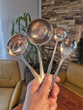 Vintage 4 x WMF Cromargan verschiedene L&ouml;ffel Kelle Sch&ouml;pfkelle alt