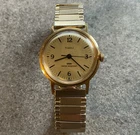 Vintage Timex Womens Mechanical Watch 30mm Gold Tone Case And Band A12