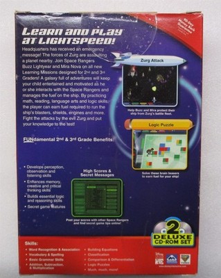 Video Game PC Disney 2nd & 3rd Grade 2 CD plus Free Monsters NEW Box see pics